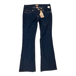 Blue Flare Wide Leg Jeans